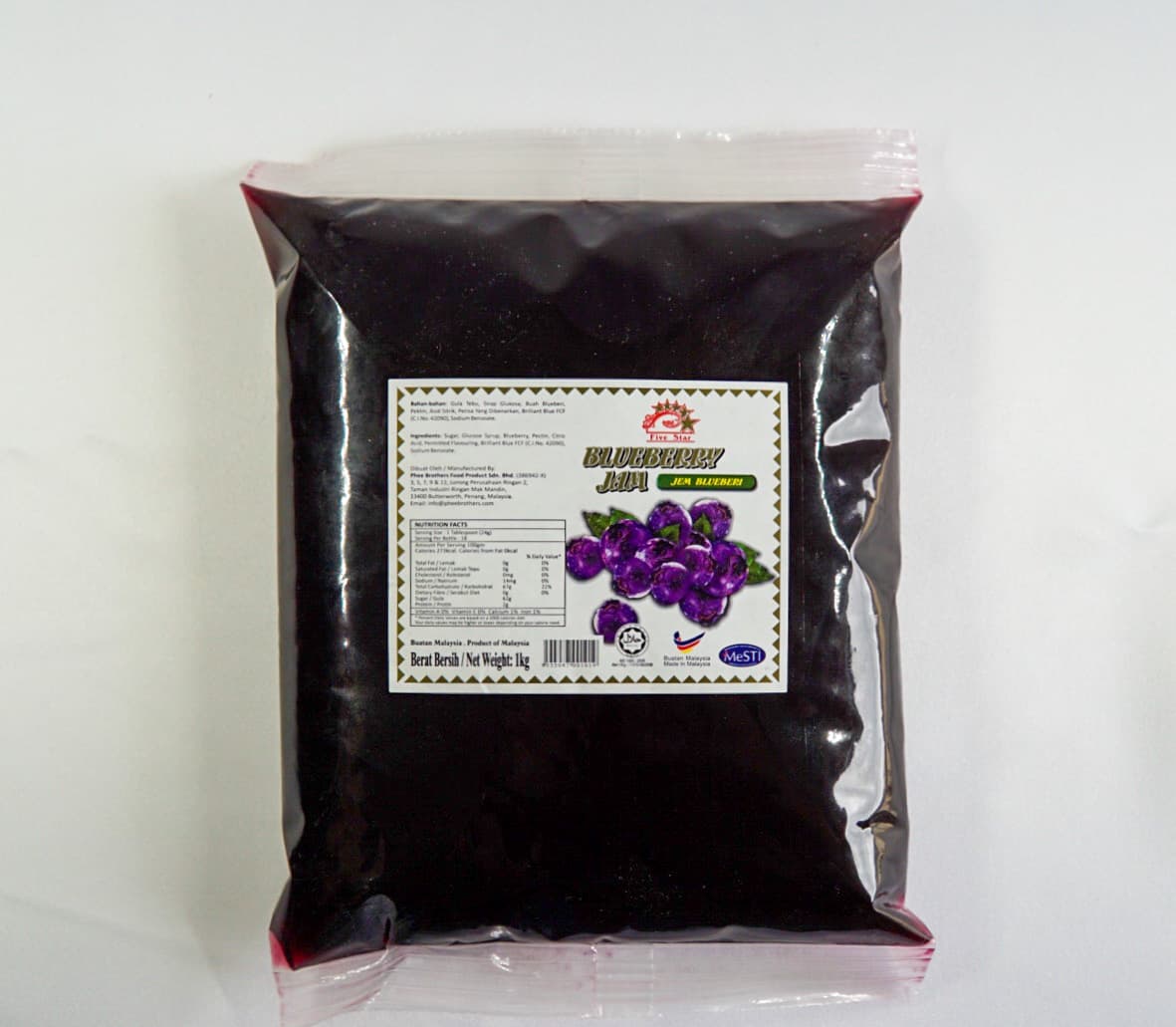 1KG BLUEBERRY JAM