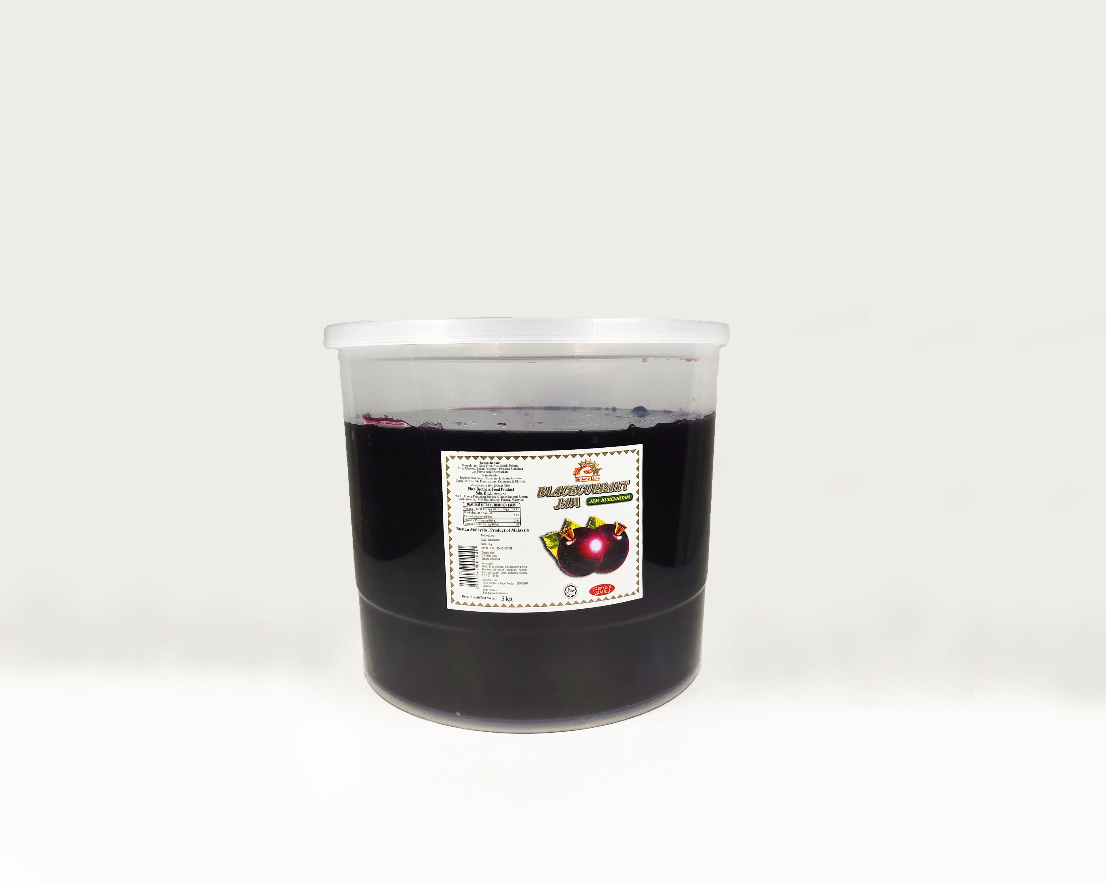 5KG TUB BLACKCURRANT JAM